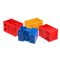 multi stand for test tubes - small MODULAR red