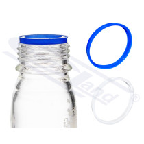 puring ring for GL45 screw cap, clear, pgk.10pcs.