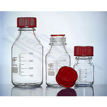 bottle with red screw cap 1000ml up to 200 oC