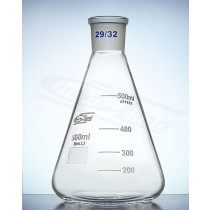 conical flask  NS .14/23 cap.  00250ml CHEMLAND