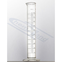 measuring cylinder PP with spout , raised scale 0500ml