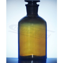 bottle with stopper amber narrow neck 01000 neutral glass