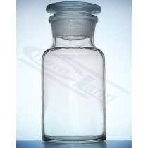 bottle with stopper clear wide neck 10000 neutral glass