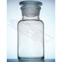 bottle with stopper clear wide neck 00030 neutral glass