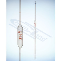 volumetric pipette one mark, class AS, with individual certificate 10ml GLASSCO
