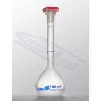 volumetric flask PP stopper 0250ml class B