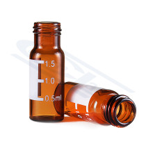 vial 1,5ml ND9 amber, with description area, 11.6 x 32mm, pack.100pcs CHEMLAND